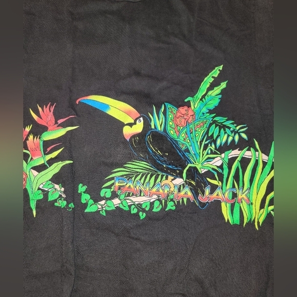 Panama Jack Black Toucan Graphic T-Shirt - Picture 2 of 5
